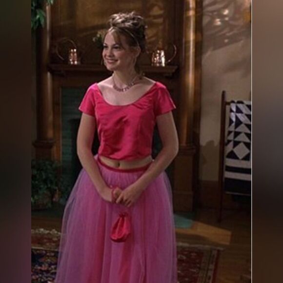 NEW Sequin Hearts 2PC Formal Shadow Stripe Floral Skirt Set in Navy Blue Sz 3/27 - Picture 16 of 16